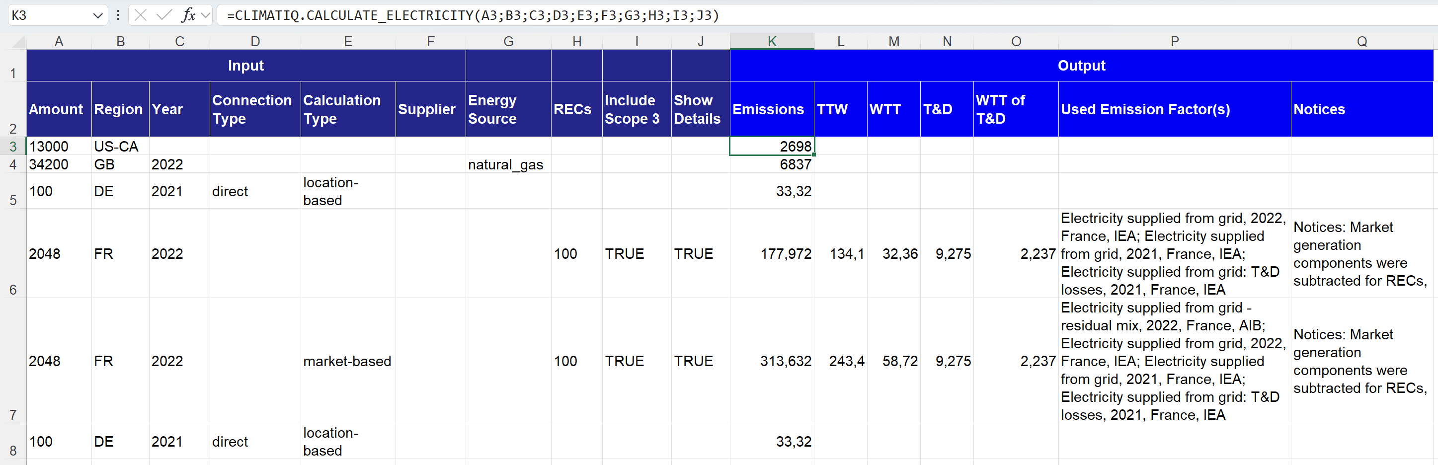 Calculate Electricity