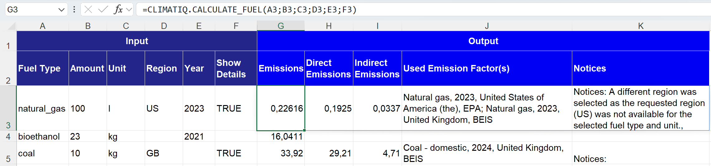 Calculate Fuel