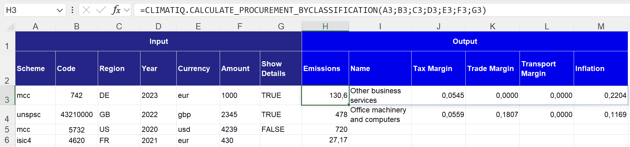 Calculate Spend Code