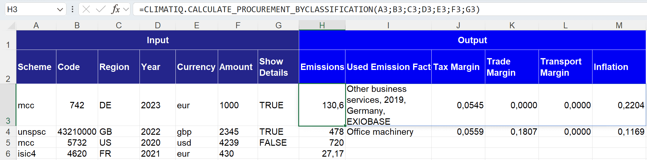 Calculate Spend Code