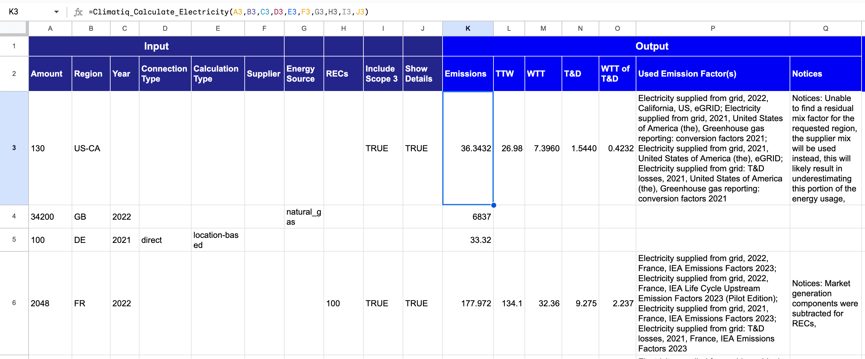 Calculate Electricity