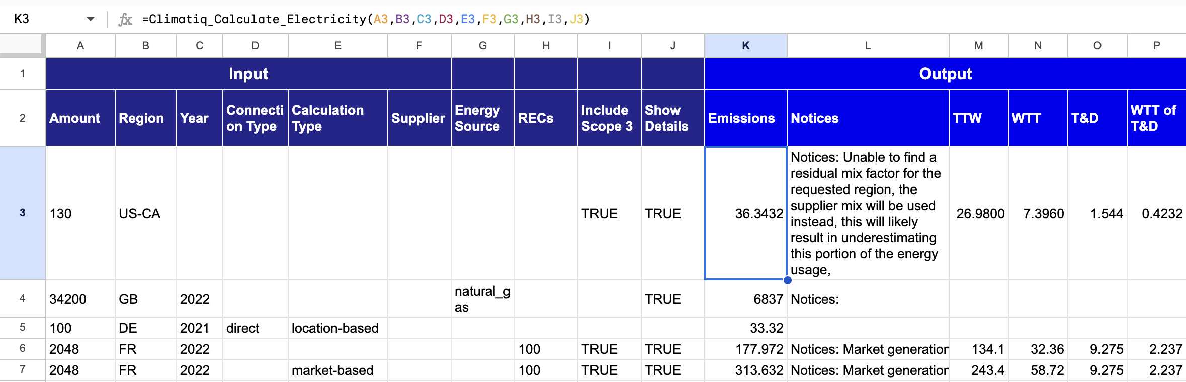 Calculate Electricity