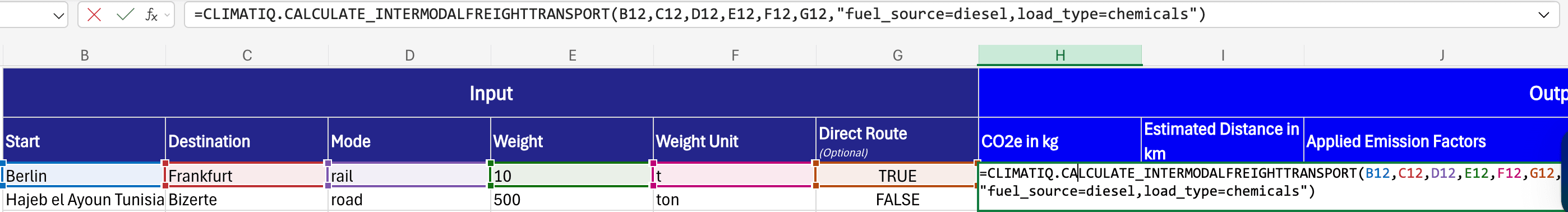 Calculate Freight